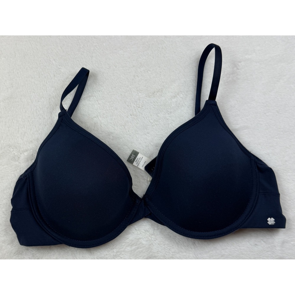 Lucky Brand Navy Blue Underwire T-Shirt Bra 38C Adjustable Straps